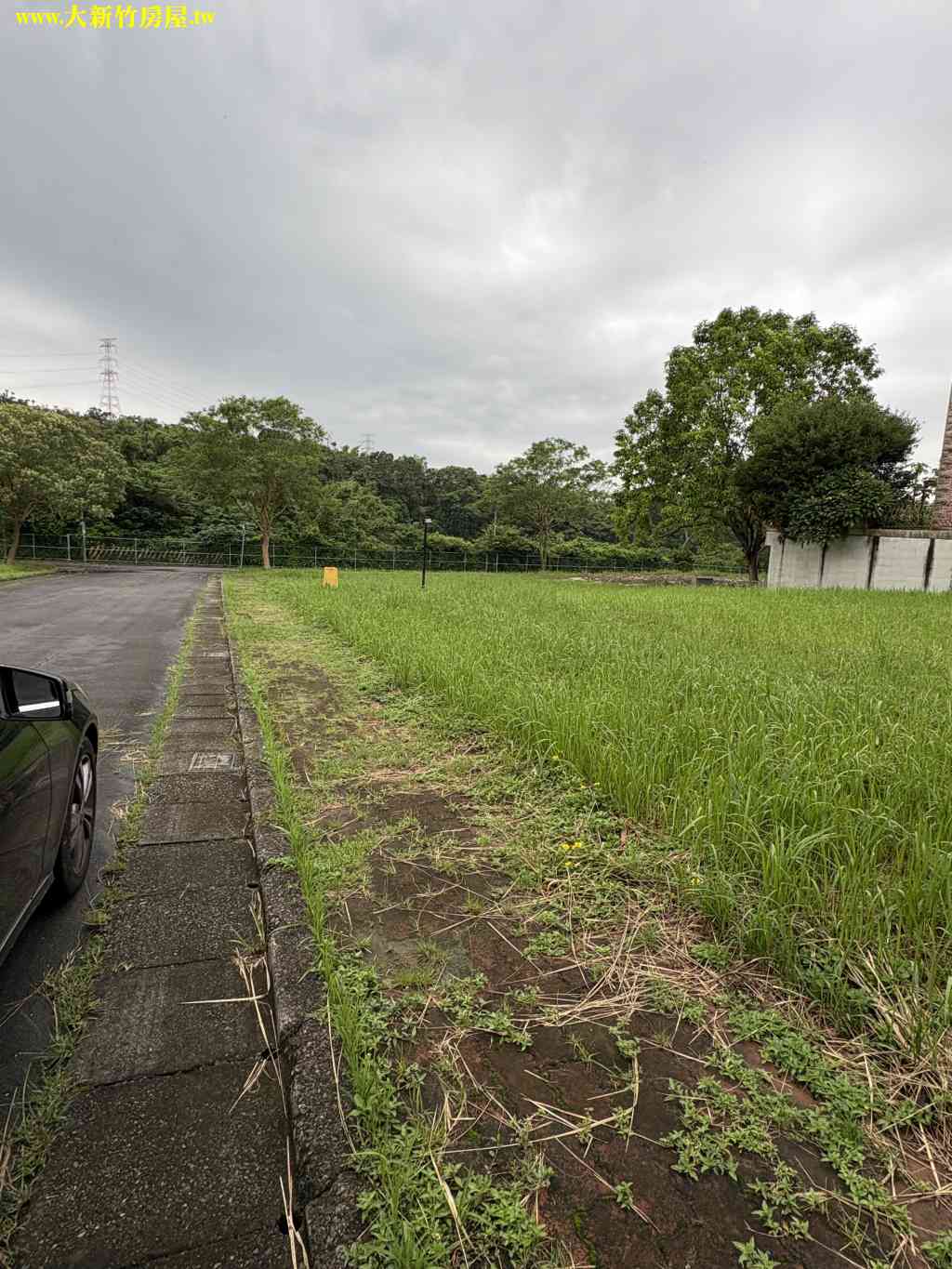 新竹科學園區大面寬建地,比佛利社區內角地視意圖